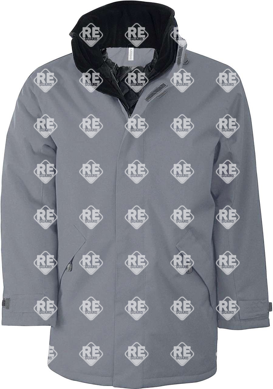 Kabát Kariban Oxford bélelt, fekete 2XL