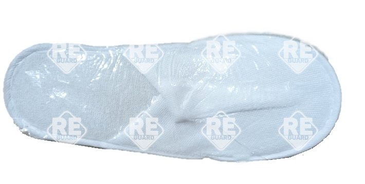 Papucs Guarder frottír zárt orr, fehér