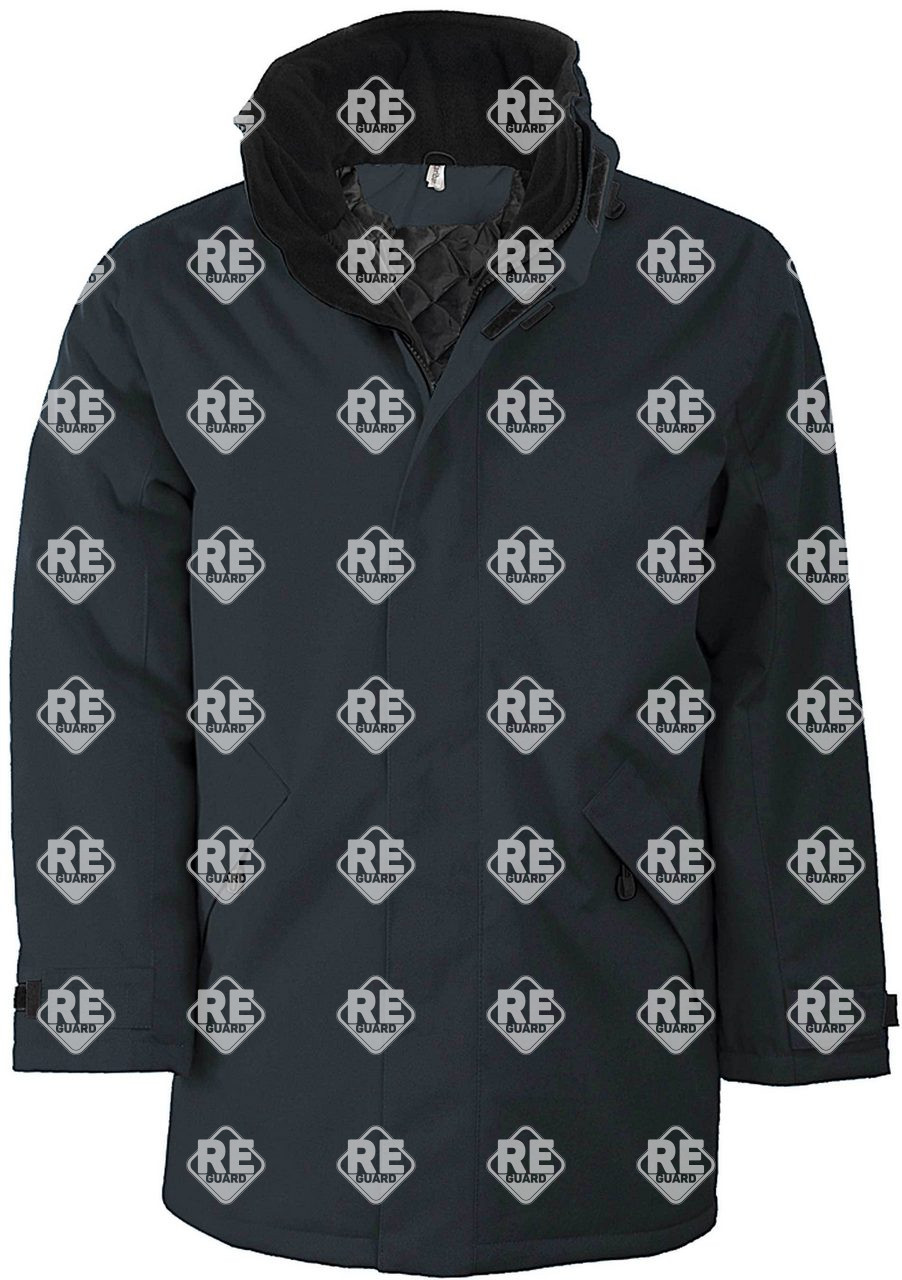 Kabát Kariban Oxford bélelt, fekete 2XL