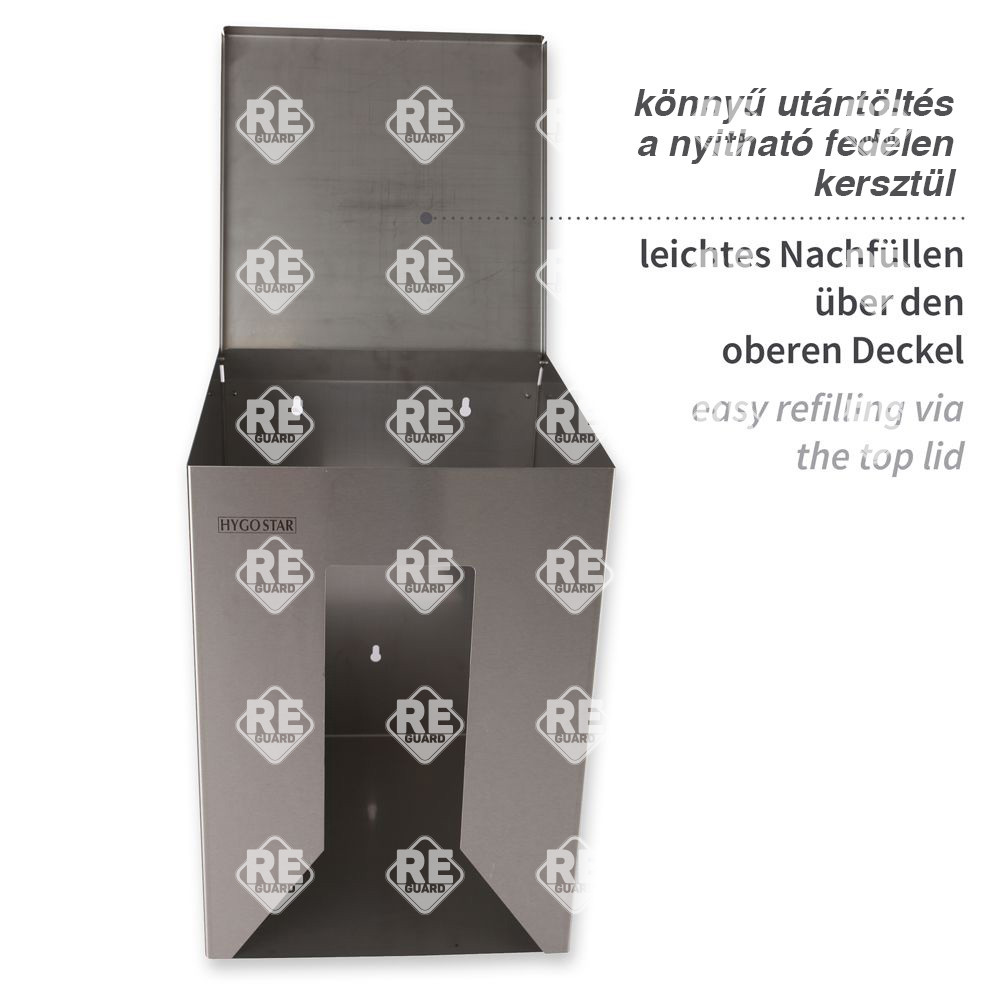 Adagoló köpenyhez és overalhoz Hygostar rozsdamentes fém