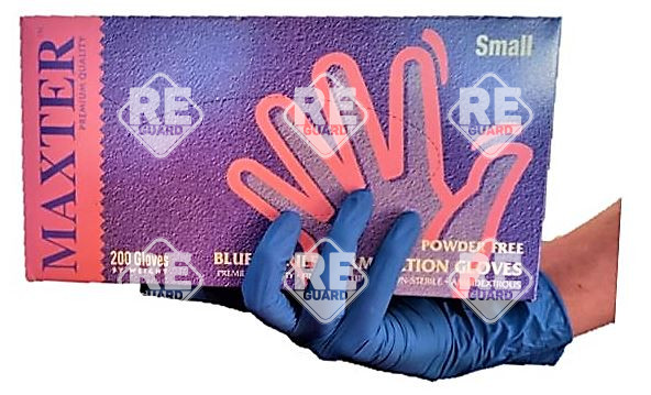 MAXTER Nitril Kék 3,6g  200db-os púdermentes kesztyű XS