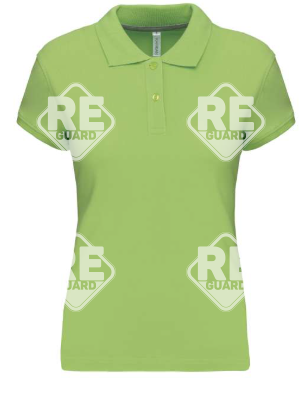 KA242 női pique póló galléros fekete 2XL