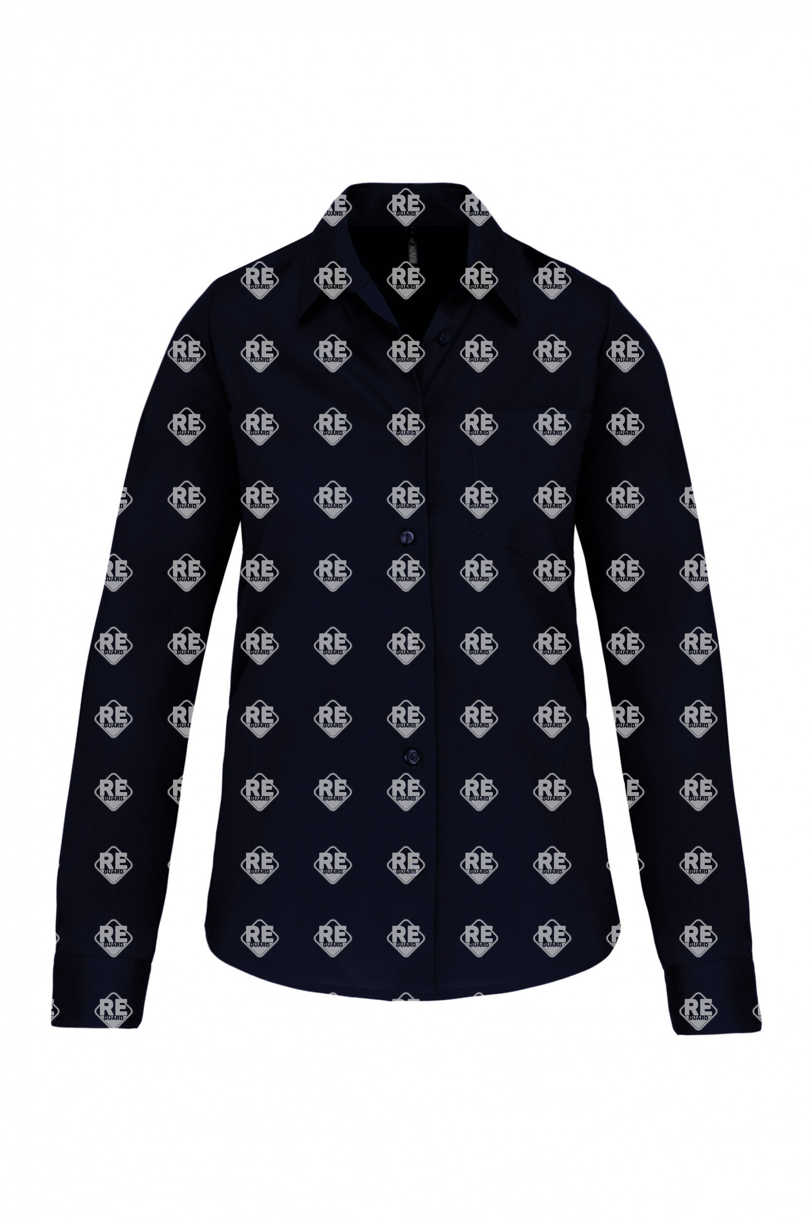 Ing Kariban 542 női, hosszú ujjú, pamut, fekete 2XL