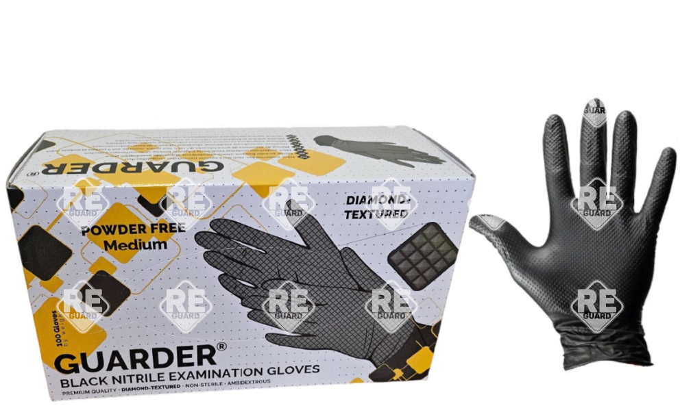 GUARDER Nitril Black Diamond Prémium erősségű 8,4g  pm kesztyű XXL