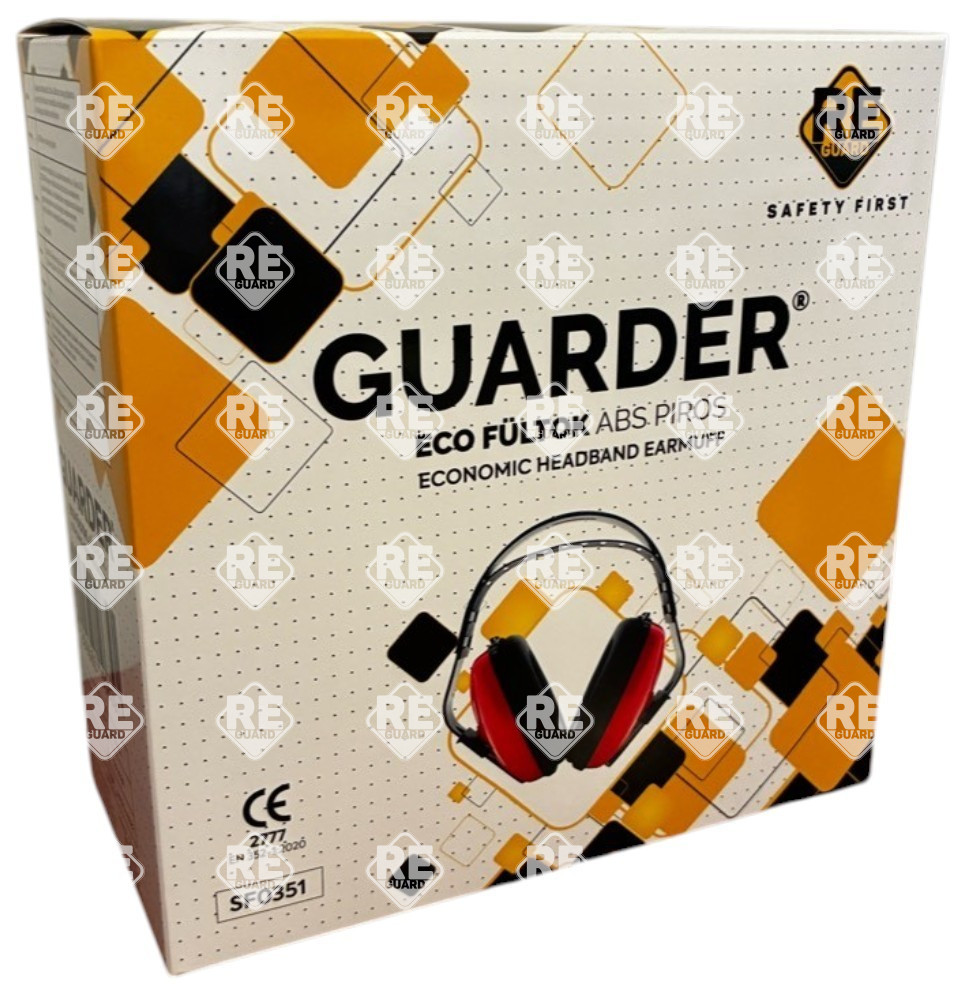 Guarder Eco fültok ABS piros
