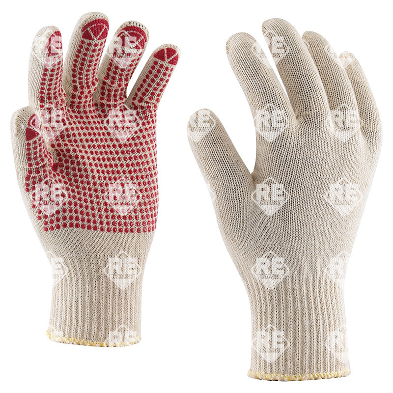 Pontozott  cérnakesztyű 10