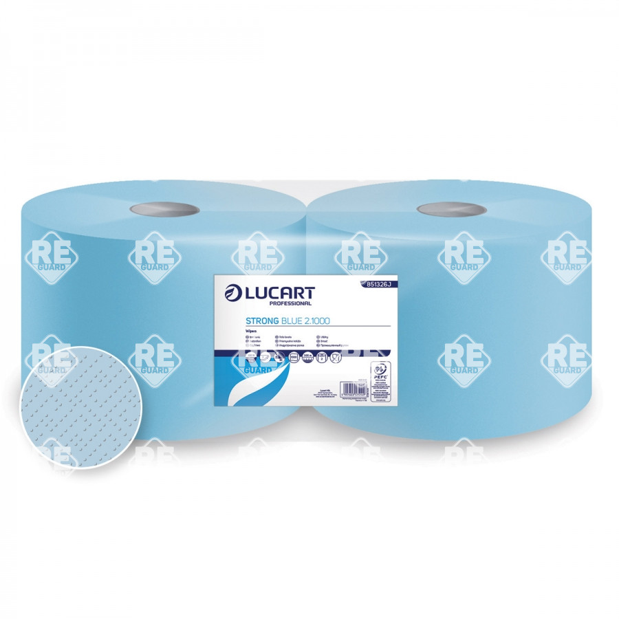 Ipari papírtörlő Lucart Strong Blue 2.1000