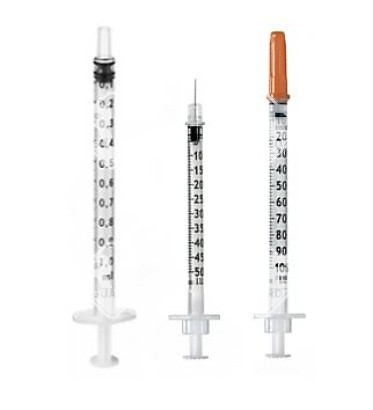 Fecskendő 3r. 1ml insulinos 29G 1/2 tűvel CH