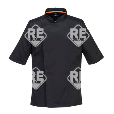 Stretch Mesh Air Pro rövid ujjú séfkabát Fekete L