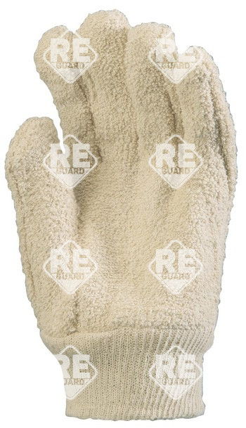 Hurkolt fehér pamutkesztyű, 100°C, gumizott mandzsetta_10