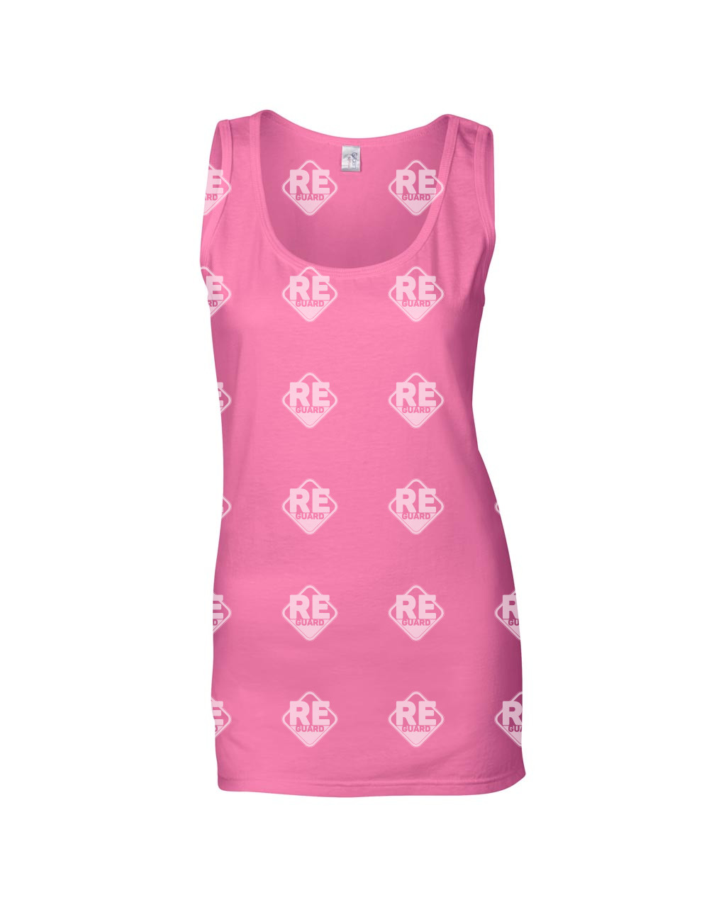 Trikó Gildan 64200 női, környakas, pamut, azalea, 2XL