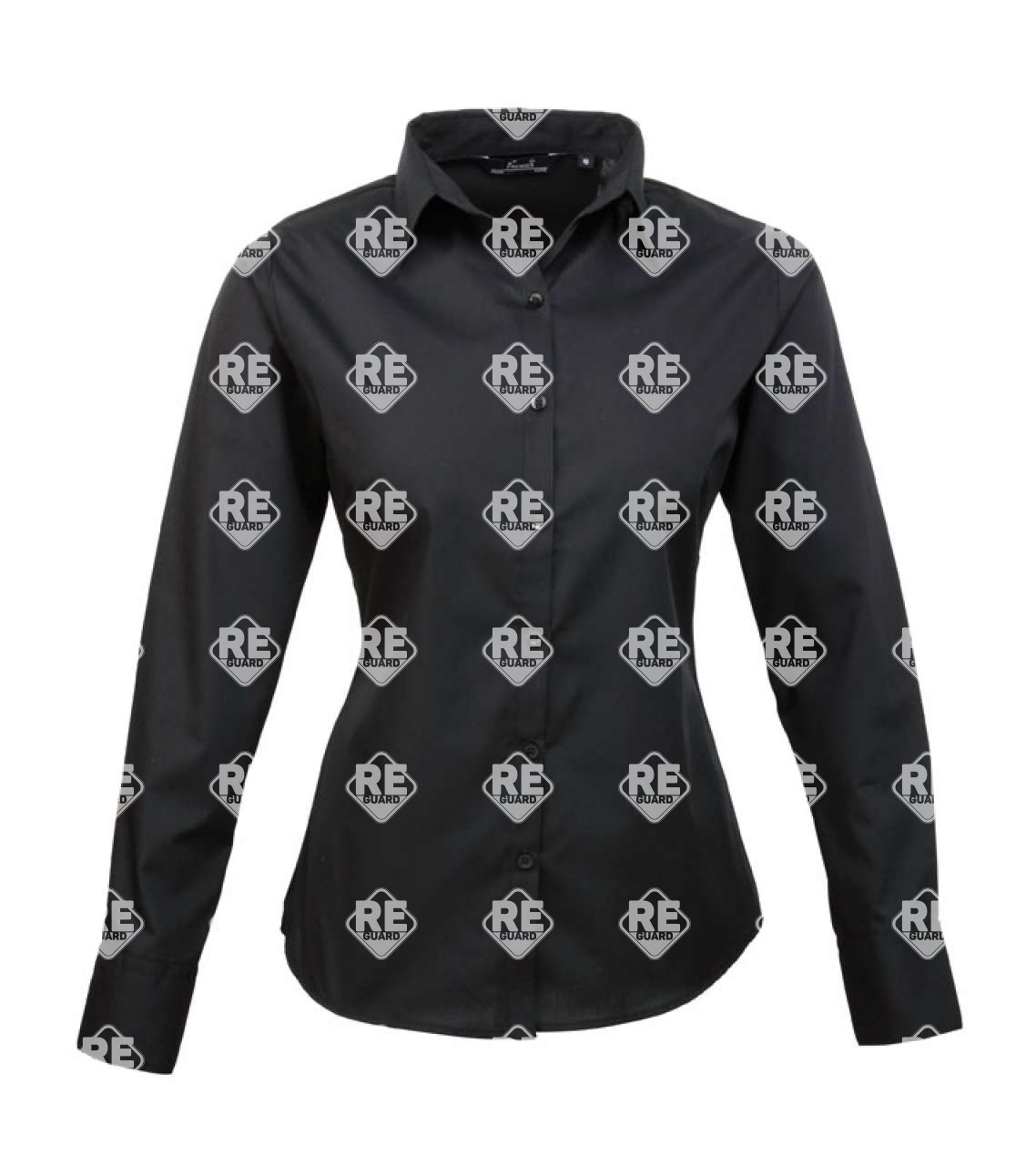 Ing Premier 300 női, hosszú ujjú, puplin fekete 2XL