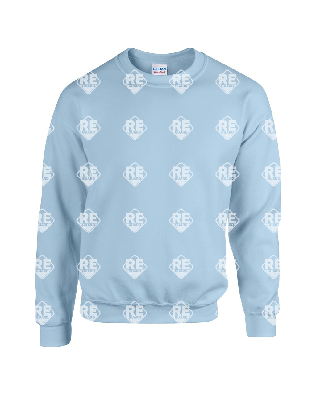 Pulóver Gildan 18000 környakas, kevertszálas, ash 2XL