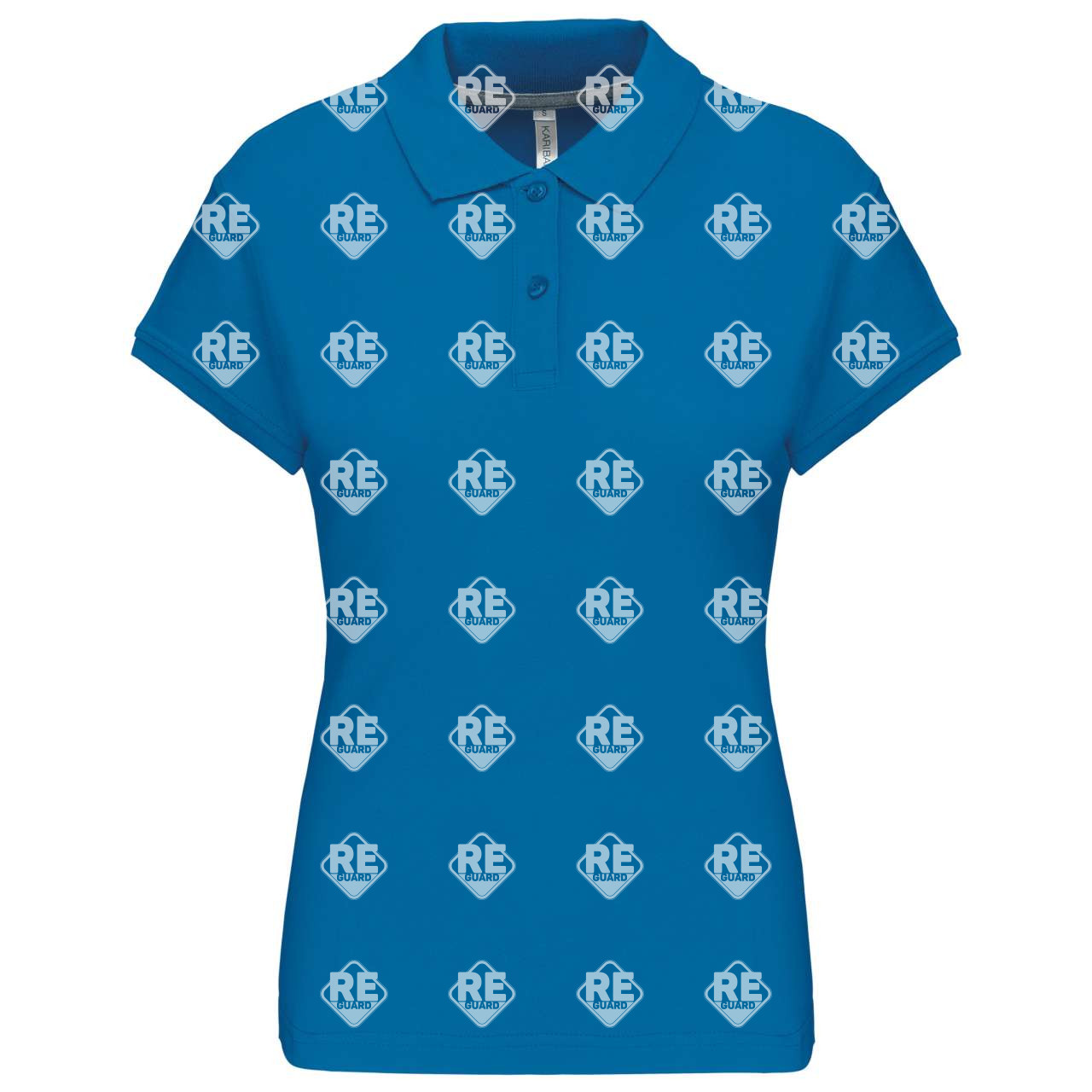 KA242 női pique póló galléros fekete 2XL