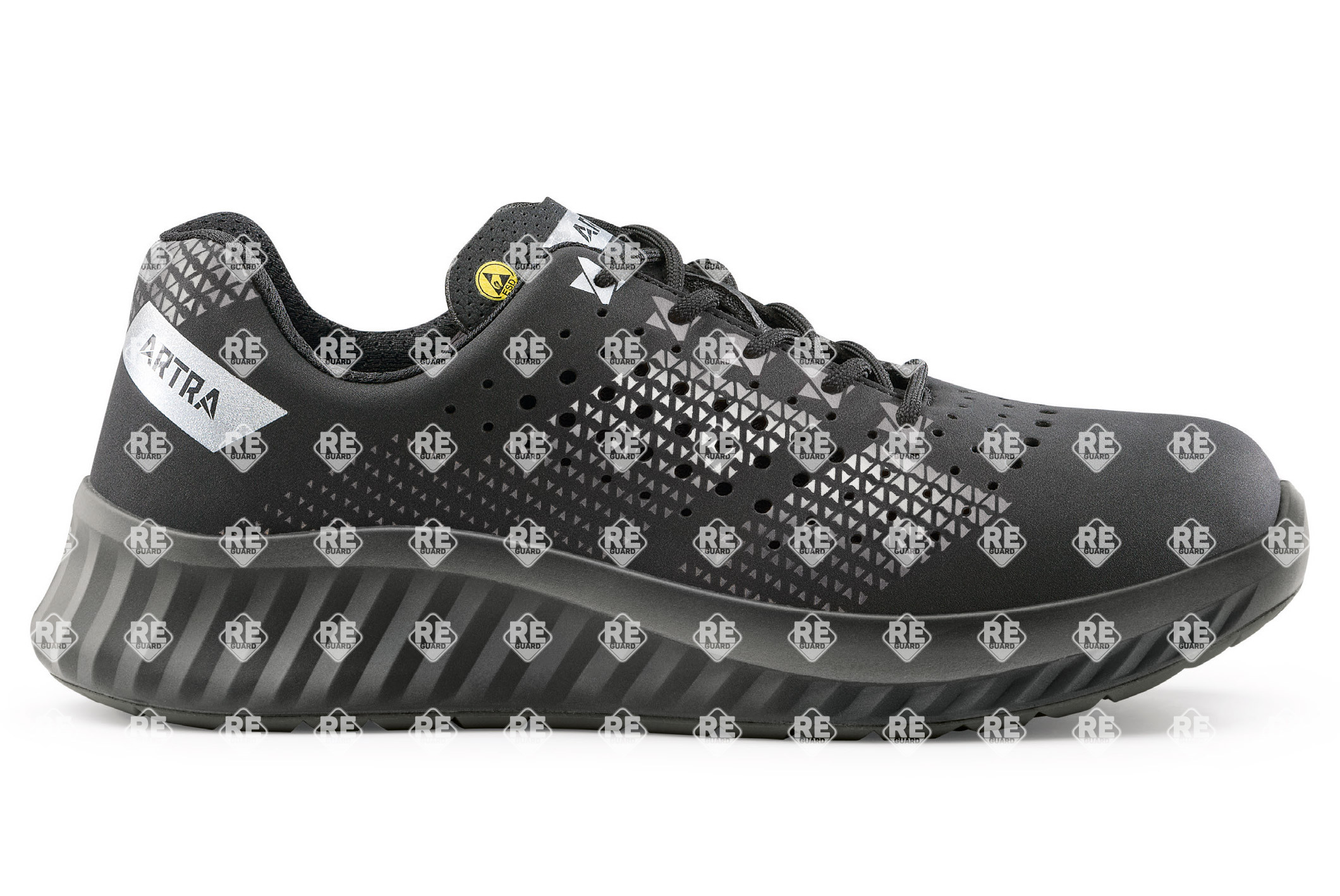 ARTRA AROSIO 730 AIR 616560 S1P ESD SRC fekete félcipő 35