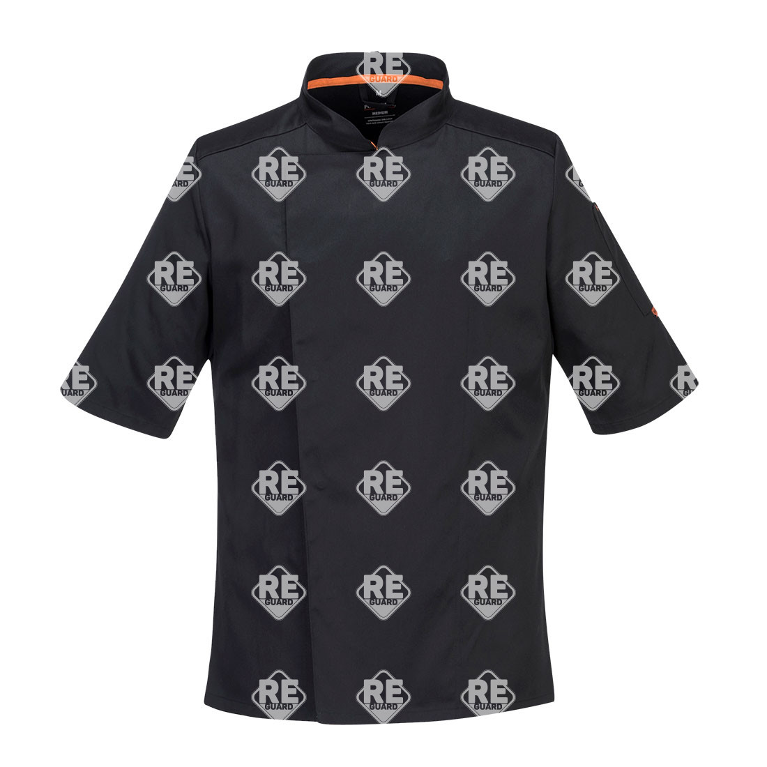 MeshAir Pro rövid ujjú séfkabát fekete L