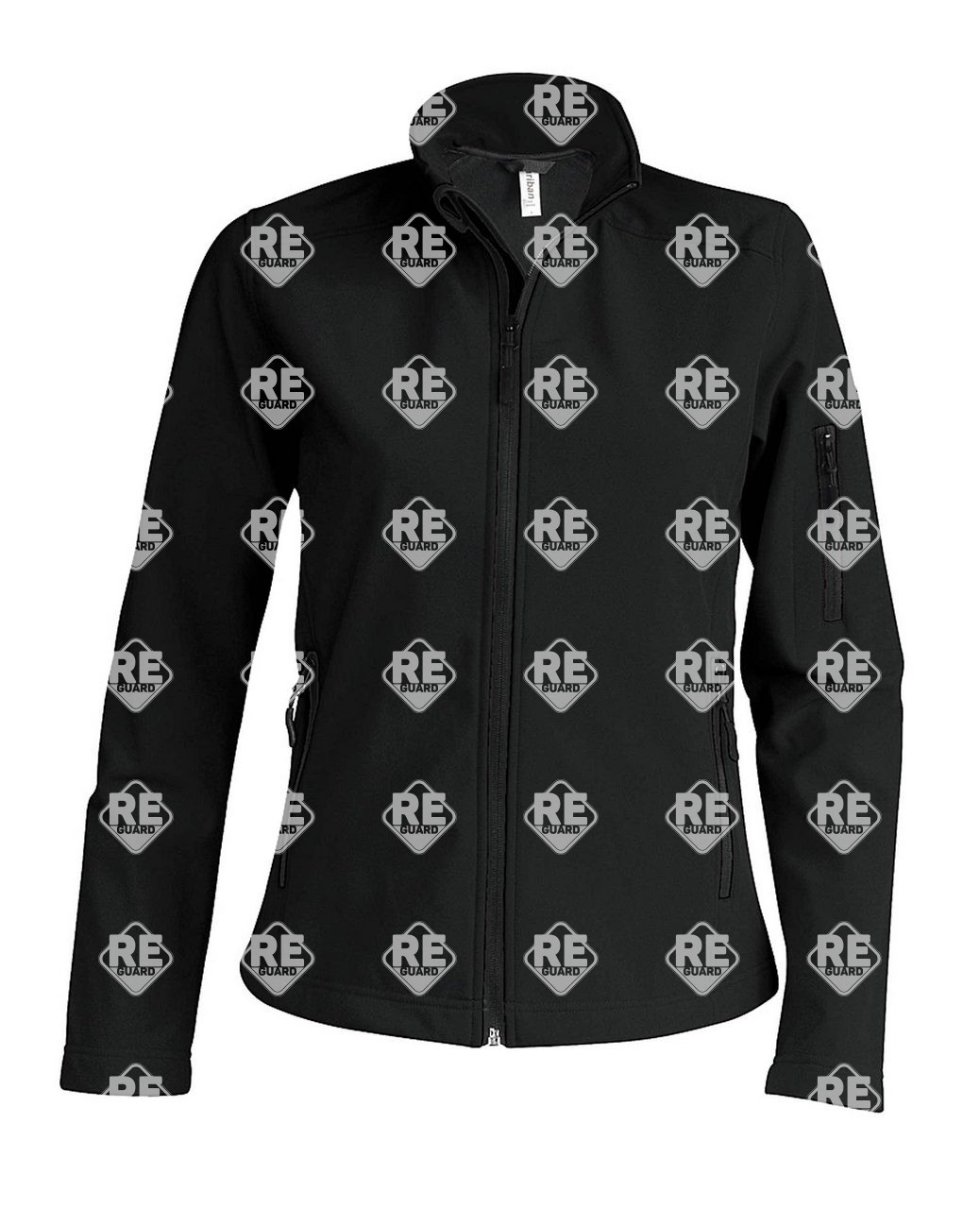 Kabát Kariban 400, női, softshell, fekete 2XL