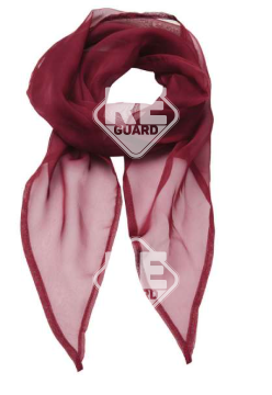 Damen Einfarbiger Chiffonschal burgund