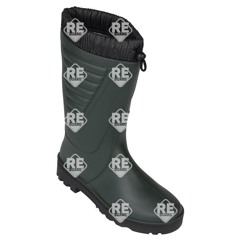 PVC bélelt téli csizma OB, E, SRC zöld 36