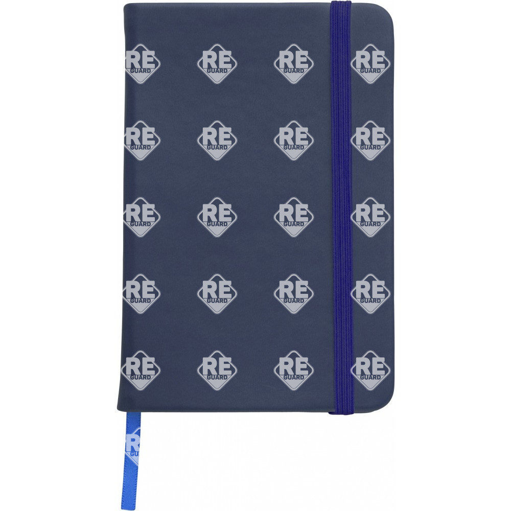 A5-ös jegyzetfüzet puha PU borítással fekete