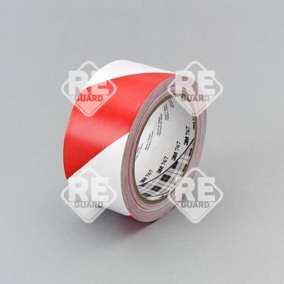 3M™ 767 Veszélyre Figyelmeztető Szalag, Piros/Fehér, 50 mm x 33 m