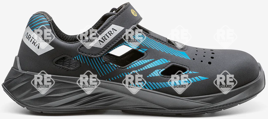 ARTRA ARDEA 310 619060 S1 ESD fekete/kék szandál 35