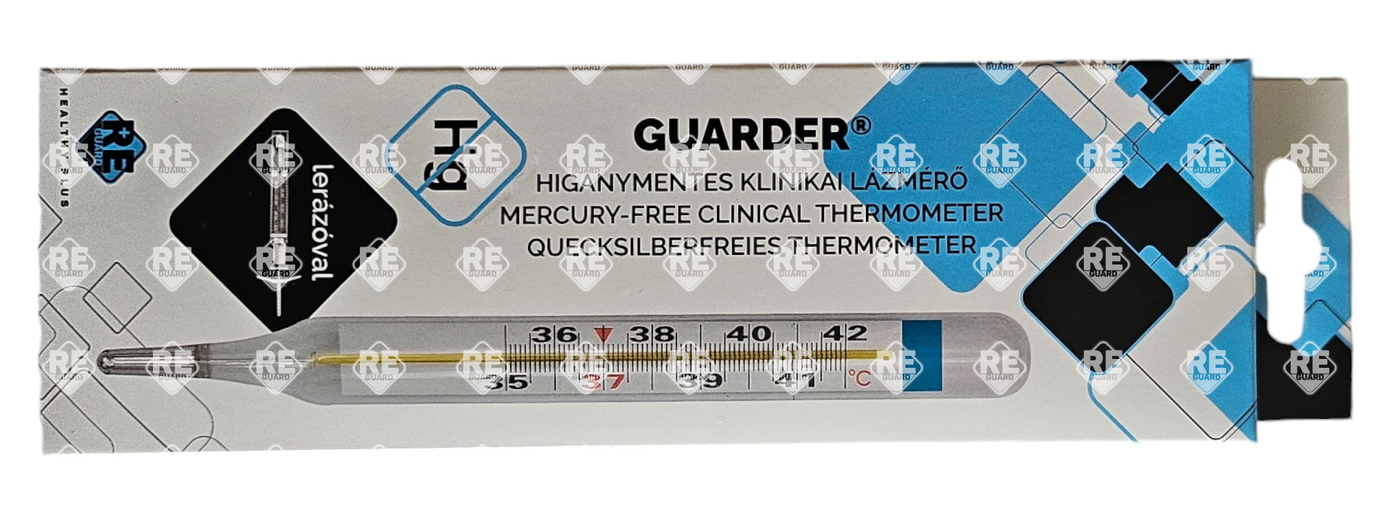 Lázmérő higanymentes, lerázóval RG