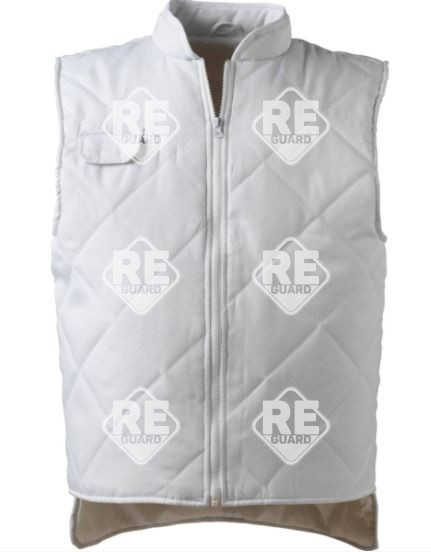 Albatros fehér bélelt steppelt mellény L