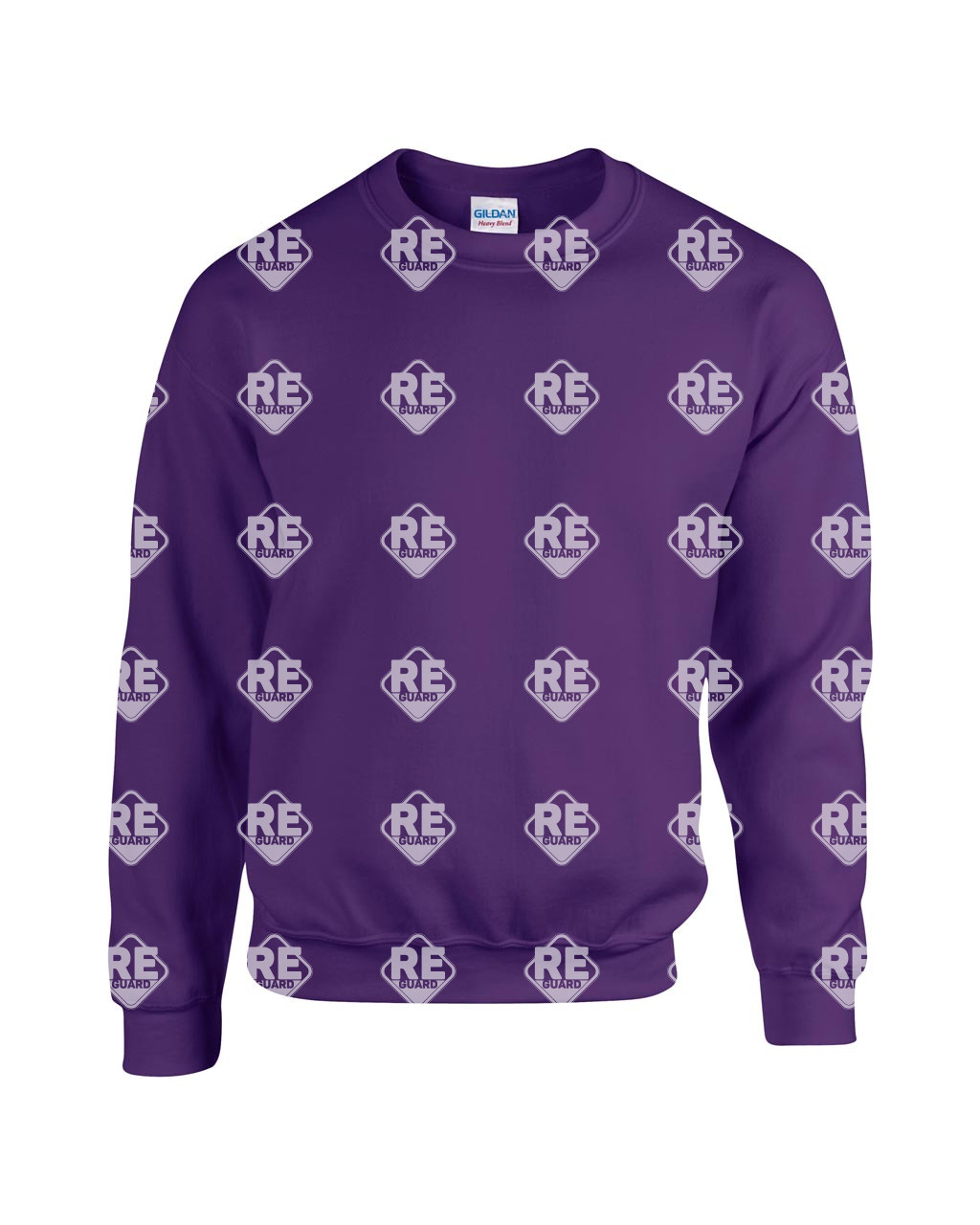 Pulóver Gildan 18000 környakas, kevertszálas, ash 2XL