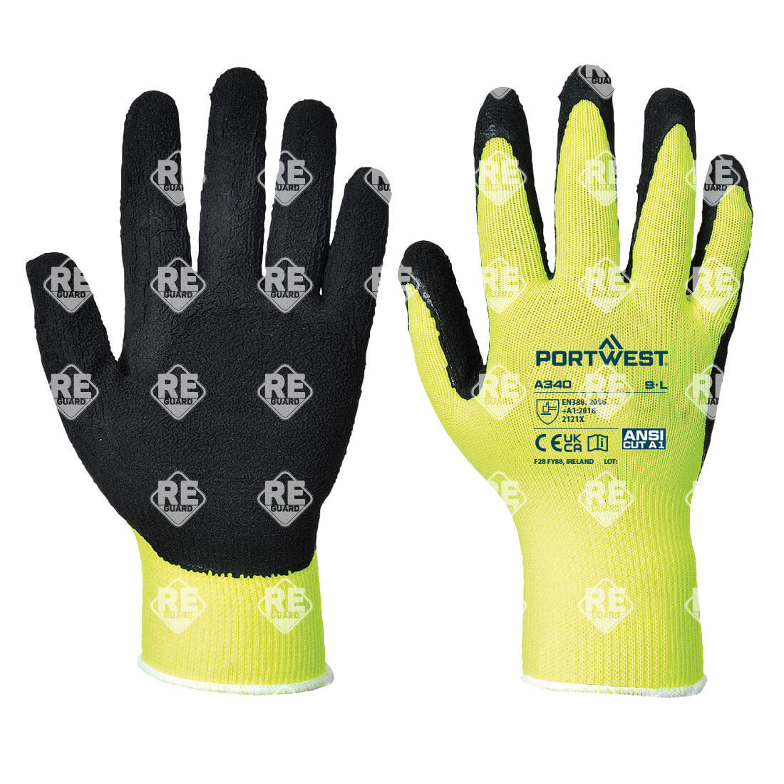 Hi-Vis Grip védőkesztyű narancs/fekete L