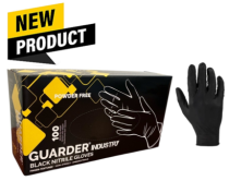 GUARDER® Industry nitril fekete 3,5g  100db-os púdermentes kesztyű